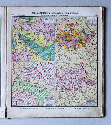 Haack, Thüringer Schulatlas, 1941
5. Zur allgemeinen Geographie Thüringens II