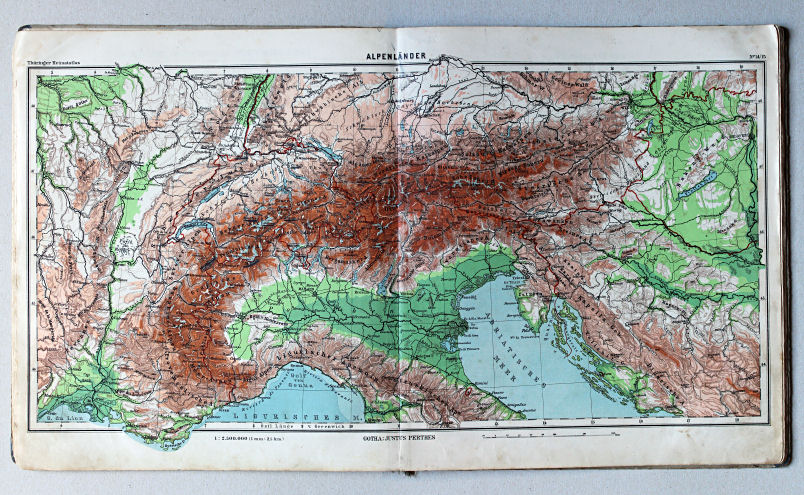 Haack, Thüringer Schulatlas, 1941
14/15. Alpenländer