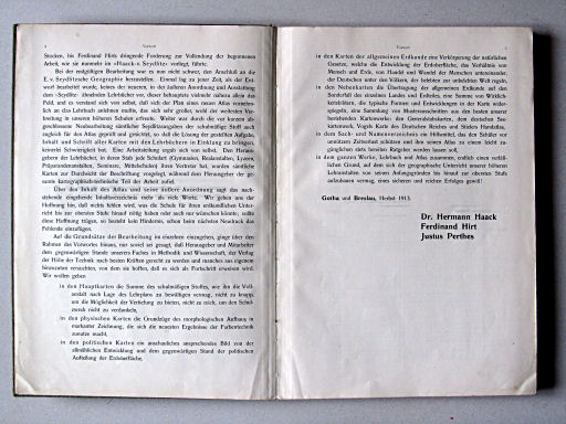 Haack-von Seydlitz, Oberstufen-Atlas, 1913
Voorwoord / Preface