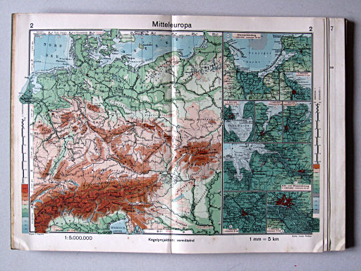 Haack-von Seydlitz, Oberstufen-Atlas, 1913
2. Mitteleuropa