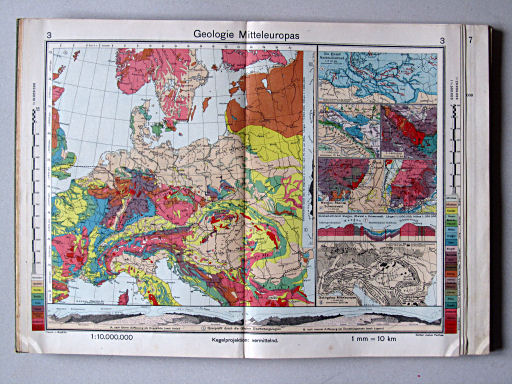 Haack-von Seydlitz, Oberstufen-Atlas, 1913
3. Geologie Mitteleuropas