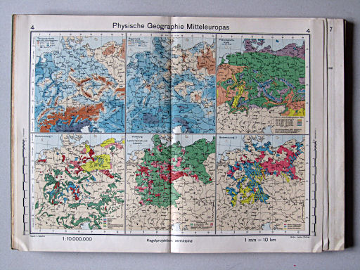 Haack-von Seydlitz, Oberstufen-Atlas, 1913
4. Physische Geographie Mitteleuropas