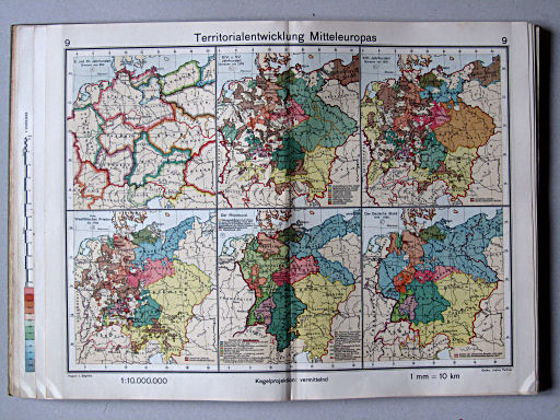 Haack-von Seydlitz, Oberstufen-Atlas, 1913
9. Territorialentwicklung Mitteleuropas