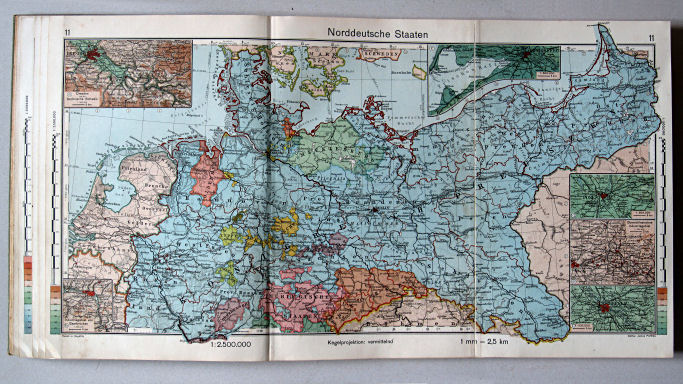 Haack-von Seydlitz, Oberstufen-Atlas, 1913
11. Norddeutsche Staaten
