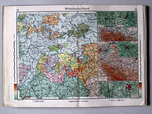 Haack-von Seydlitz, Oberstufen-Atlas, 1913
13. Mitteldeutschland