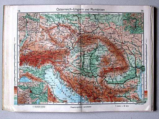 Haack-von Seydlitz, Oberstufen-Atlas, 1913
14. Österreich-Ungarn und Rumänien