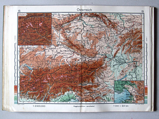 Haack-von Seydlitz, Oberstufen-Atlas, 1913
15. Österreich