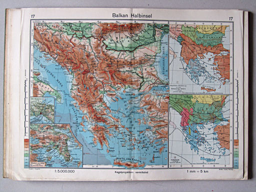 Haack-von Seydlitz, Oberstufen-Atlas, 1913
17. Balkan Halbinsel