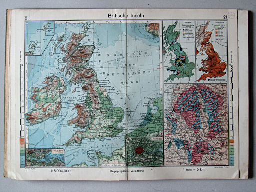 Haack-von Seydlitz, Oberstufen-Atlas, 1913
21. Britische Inseln