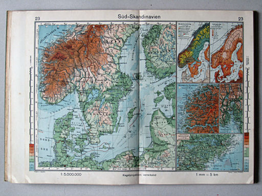 Haack-von Seydlitz, Oberstufen-Atlas, 1913
23. Süd-Skandinavien