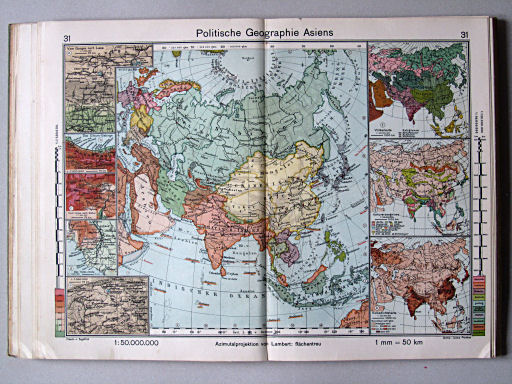 Haack-von Seydlitz, Oberstufen-Atlas, 1913
31. Politische Geographie Asiens