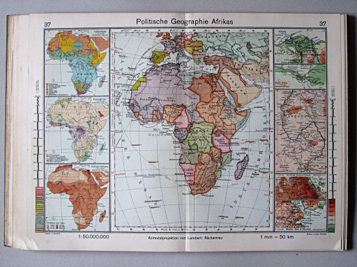 Haack-von Seydlitz, Oberstufen-Atlas, 1913
37. Politische Geographie Afrikas