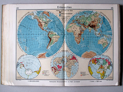 Haack-von Seydlitz, Oberstufen-Atlas, 1913
45. Erdansichten
