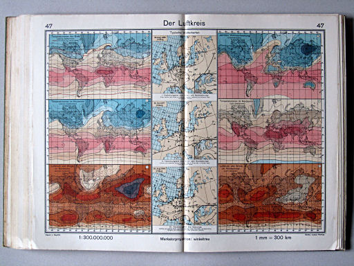 Haack-von Seydlitz, Oberstufen-Atlas, 1913
47. Der Luftkreis