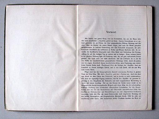 Haack-von Seydlitz, Unterstufen-Atlas, 1914
Voorwoord / Preface (1)