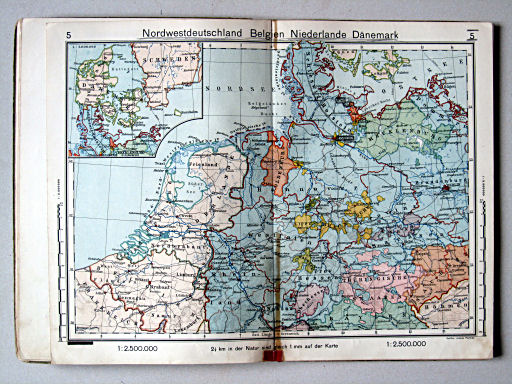 Haack-von Seydlitz, Unterstufen-Atlas, 1914
5. Nordwestdeutschland, Belgien, Niederlande, Dänemark
