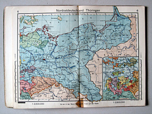 Haack-von Seydlitz, Unterstufen-Atlas, 1914
6. Nordostdeutschland, Thüringen