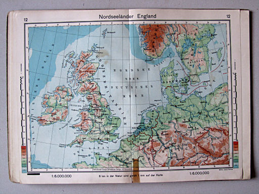 Haack-von Seydlitz, Unterstufen-Atlas, 1914
12. Nordseeländer, England