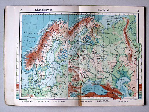 Haack-von Seydlitz, Unterstufen-Atlas, 1914
13. Skandinavien. Rußland