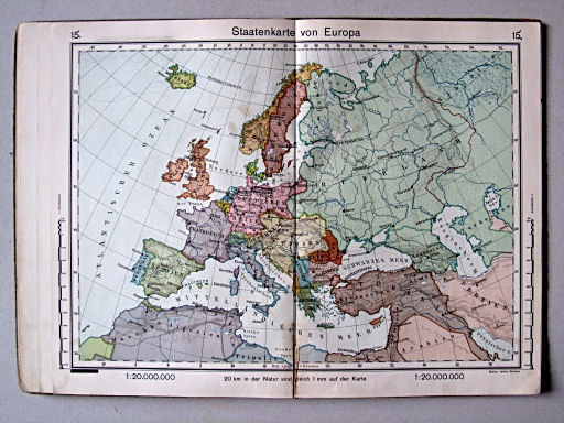 Haack-von Seydlitz, Unterstufen-Atlas, 1914
15. Staatenkarte von Europa
