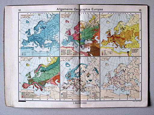 Haack-von Seydlitz, Unterstufen-Atlas, 1914
16. Allgemeine Geographie Europas