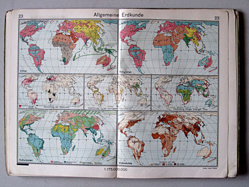 Haack-von Seydlitz, Unterstufen-Atlas, 1914
23. Allgemeine Erdkunde