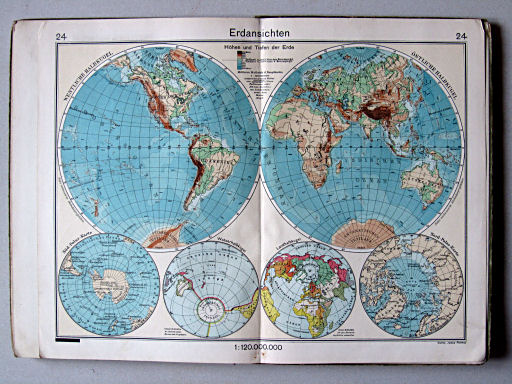 Haack-von Seydlitz, Unterstufen-Atlas, 1914
24. Erdansichten