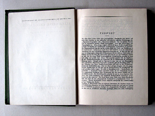 Allgemeine Geographie, Handbuch zum Stieler (1926)
Copyright, voorwoord (1) / Copyright, preface (1)