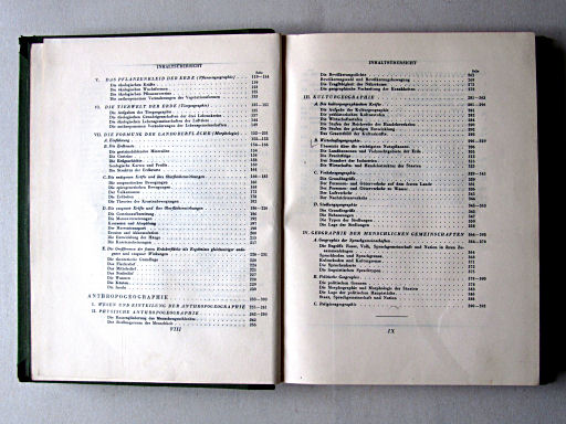 Allgemeine Geographie, Handbuch zum Stieler (1926)
Inhoudsopgave (2) / Table of contents (2)