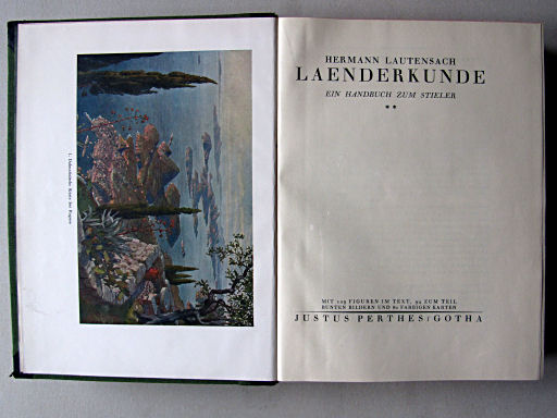 Länderkunde, Handbuch zum Stieler (1926)
Titelpagina / Title page