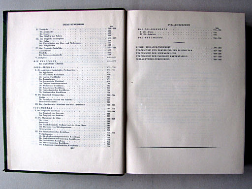 Länderkunde, Handbuch zum Stieler (1926)
Inhoudsopgave (3) / Table of contents (3)