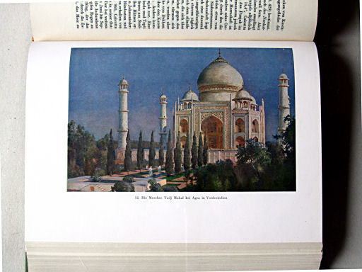Länderkunde, Handbuch zum Stieler (1926)
12. Die Moschee Tadj Mahal bei Agra in Vorderindien