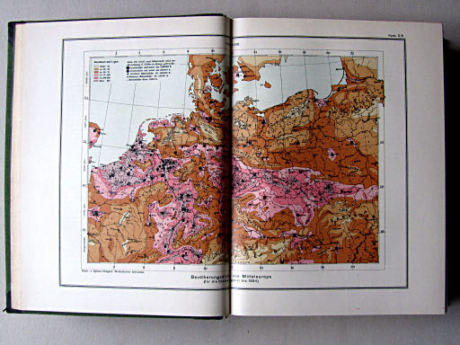 Länderkunde, Handbuch zum Stieler (1926)
5/6. Bevölkerungsdichte von Mitteleuropa