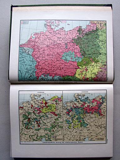Länderkunde, Handbuch zum Stieler (1926)
7. Sprachenkarte von Mitteleuropa 1918
8. Landwirtschaftliche Nutzung des mitteleuropäischen Bodens