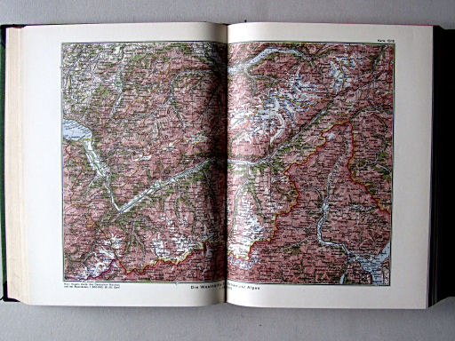 Länderkunde, Handbuch zum Stieler (1926)
15/16. Die Westhälfte der Schweizer Alpen