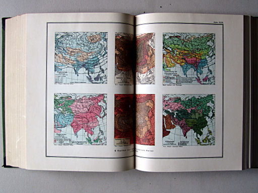 Länderkunde, Handbuch zum Stieler (1926)
25/26. 6 Karten zur Länderkunde von Asien
