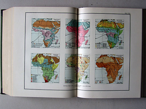 Länderkunde, Handbuch zum Stieler (1926)
31/32. 6 Karten zur Länderkunde von Afrika