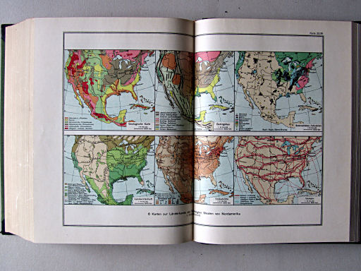 Länderkunde, Handbuch zum Stieler (1926)
35/36. 6 Karten zur Länderkunde der Vereinigten Staaten von Nordamerika