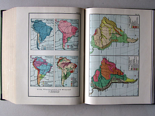 Länderkunde, Handbuch zum Stieler (1926)
37. Klima, Pflanzenvereine und Wirtschaft in Südamerika
38. Gebirgsbau Südamerikas. Völker Südamerikas