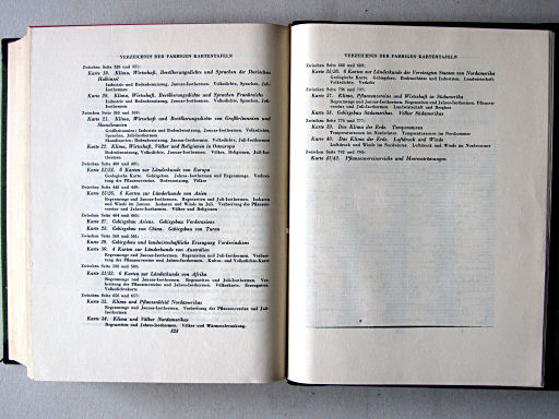 Länderkunde, Handbuch zum Stieler (1926)
Overzicht kaarten in kleur (2) / Overwiew colored maps (2)