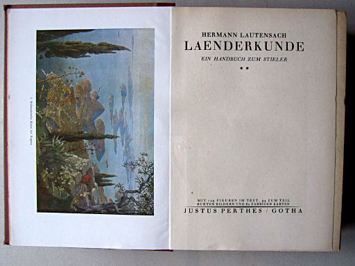 Länderkunde, Handbuch zum Stieler (1944)
Titelpagina / Title page
