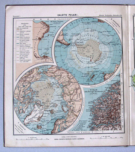 Pasanisi, Atlante Scolastico Metodico, 1900
10. Calotte polari