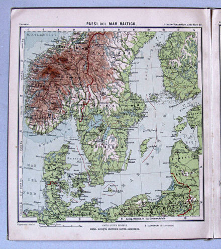 Pasanisi, Atlante Scolastico Metodico, 1900
28. Paesi del Mar Baltico