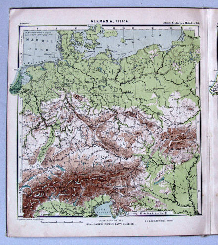 Pasanisi, Atlante Scolastico Metodico, 1900
30. Germania, fisica