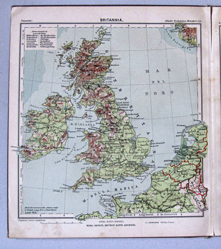 Pasanisi, Atlante Scolastico Metodico, 1900
32. Britannia