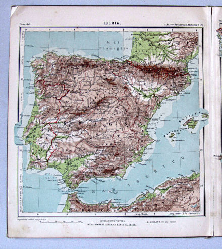 Pasanisi, Atlante Scolastico Metodico, 1900
36. Iberia