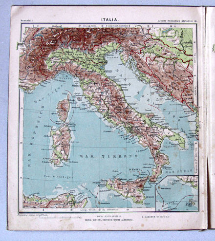Pasanisi, Atlante Scolastico Metodico, 1900
40. Italia