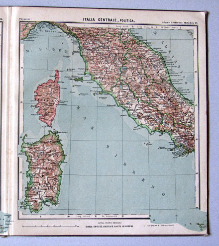 Pasanisi, Atlante Scolastico Metodico, 1900
47. Italia Centrale, politica