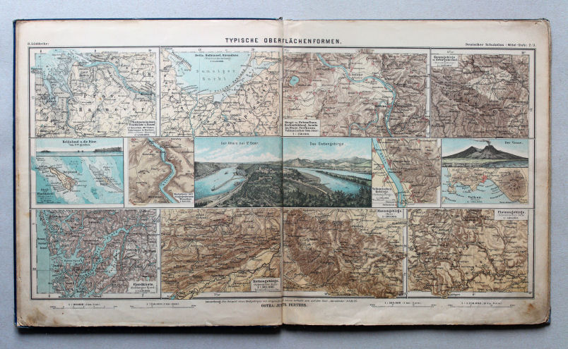 Lüddecke, Deutscher Schulatlas Mittelstufe, 1895
2/3. Typische Oberflächenformen