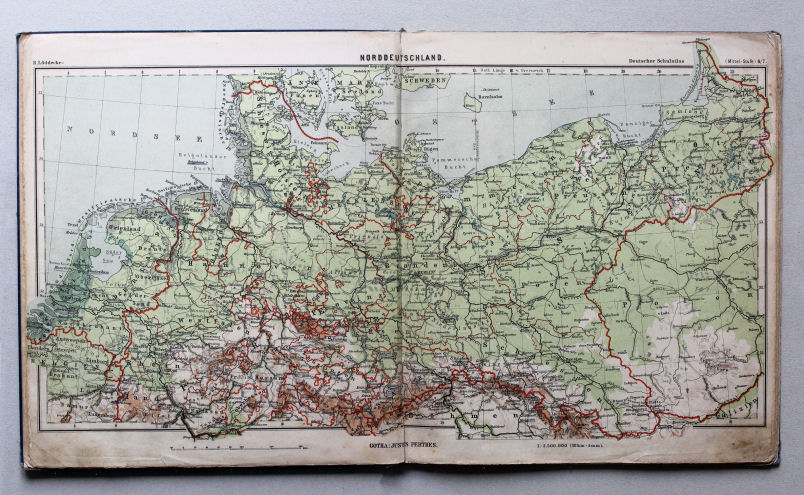 Lüddecke, Deutscher Schulatlas Mittelstufe, 1895
6/7. Norddeutschland